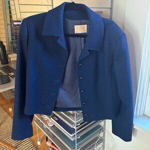 Beautiful True Vintage 60’s Navy Pendleton Wool Jacket Coat
